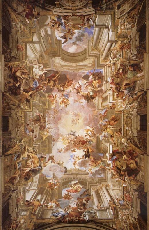 Andrea Pozzo The apotheosis of St. lgnatius China oil painting art